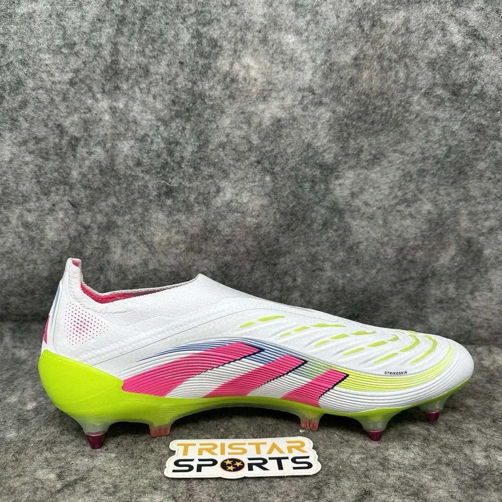 Adidas Predator Elite LL SG Soccer Cleats Mens 12 White Pink Celestial Victory